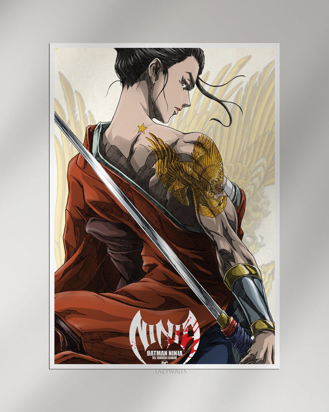 Catwoman Batman Ninja Poster | Samurai DC Wall Art Lazywalls