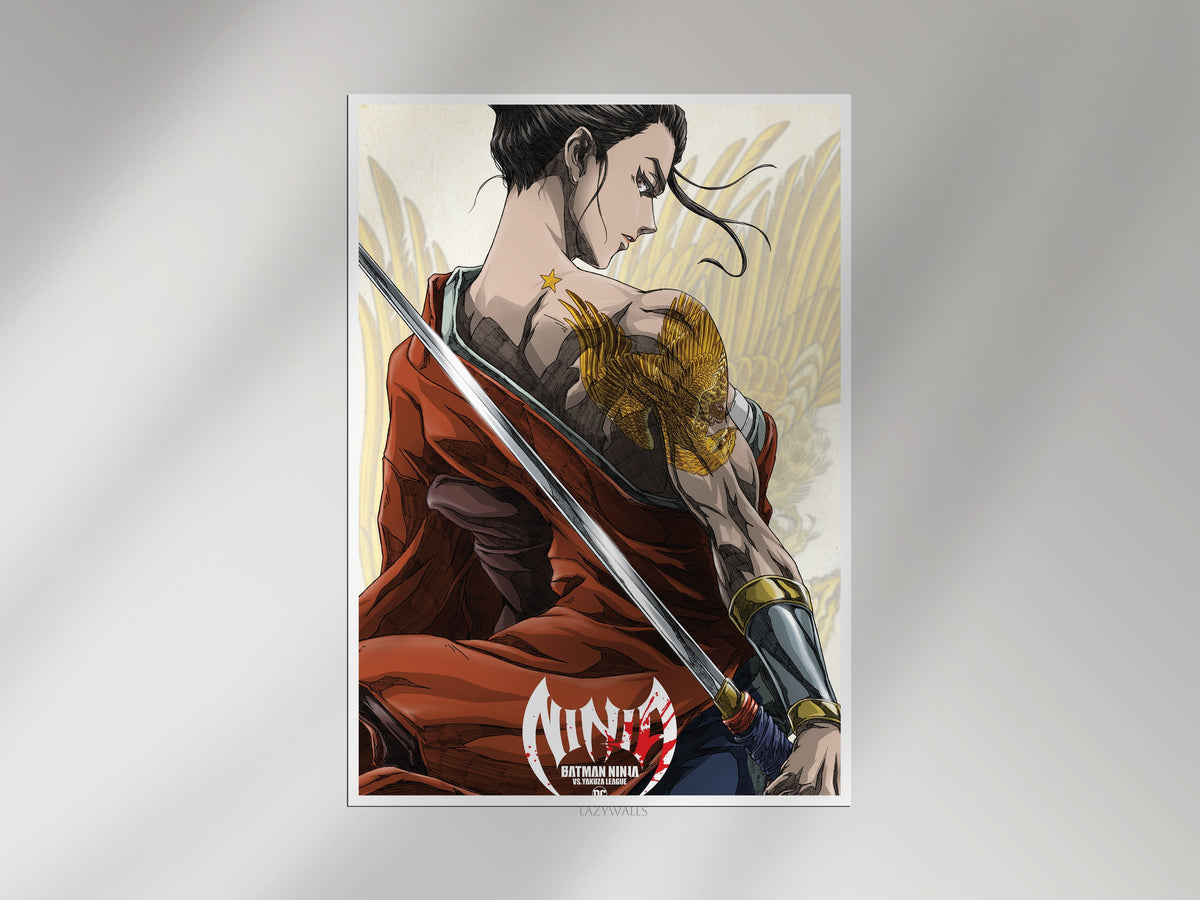 Catwoman Batman Ninja Poster | Samurai DC Wall Art Lazywalls