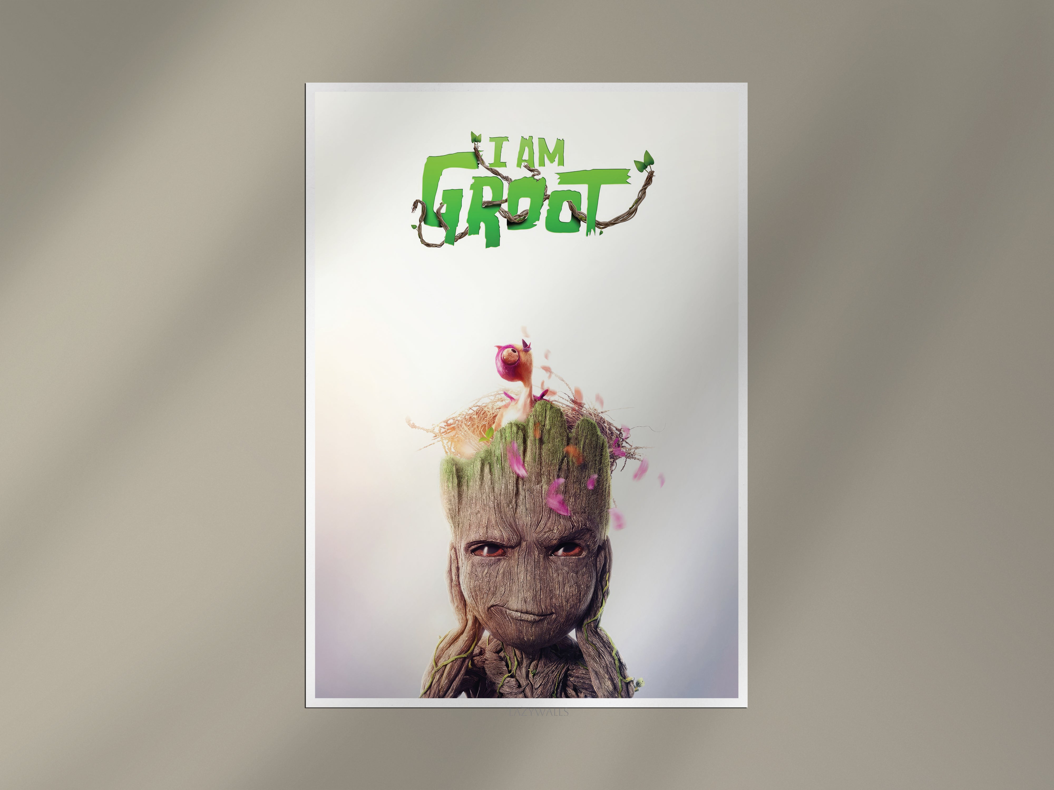 I Am Groot Poster | Marvel Superhero Wall Art Lazywalls