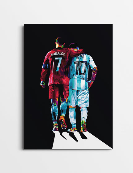 Ronaldo Messi Wall Poster – Football Legends Wall Art Lazywalls