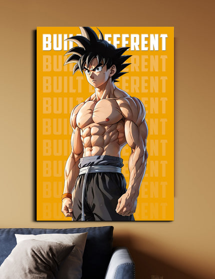 Dragon Ball Z | Goku Built Different Anime Poster | Dragon Ball Wall Art Lazywalls