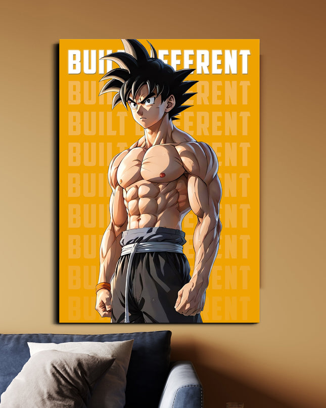Dragon Ball Z | Goku Built Different Anime Poster | Dragon Ball Wall Art Lazywalls