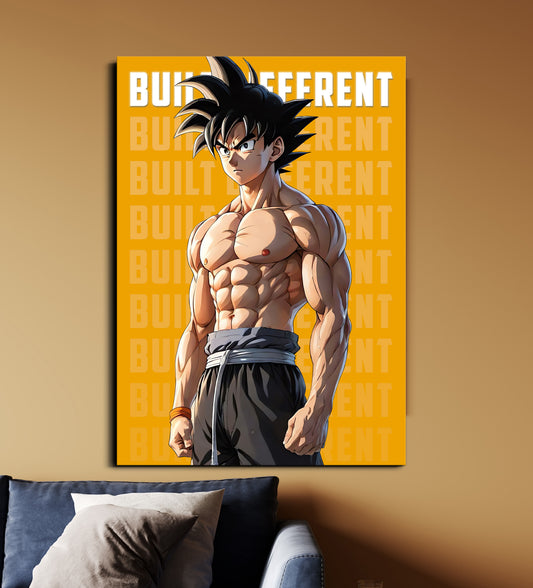 Dragon Ball Z | Goku Built Different Anime Poster | Dragon Ball Wall Art Lazywalls