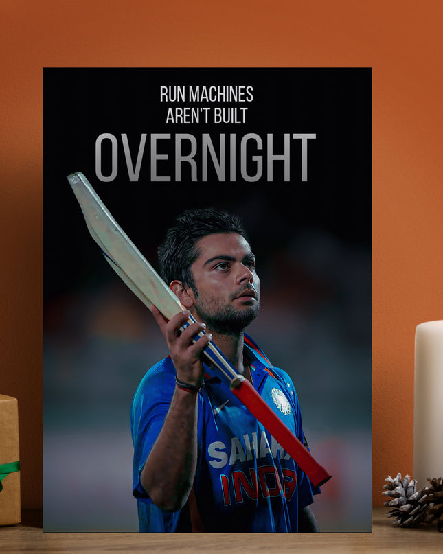 Virat Kohli Quote Poster | Team India Cricket Motivational Wall Art Lazywalls