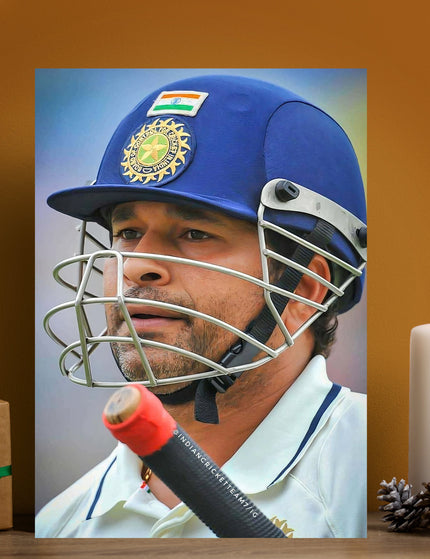 Sachin Tendulkar Poster | Cricket Legend Wall Art India Cricket Poster Lazywalls