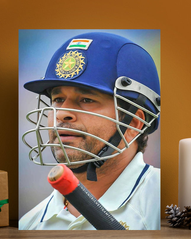 Sachin Tendulkar Poster | Cricket Legend Wall Art India Cricket Poster Lazywalls