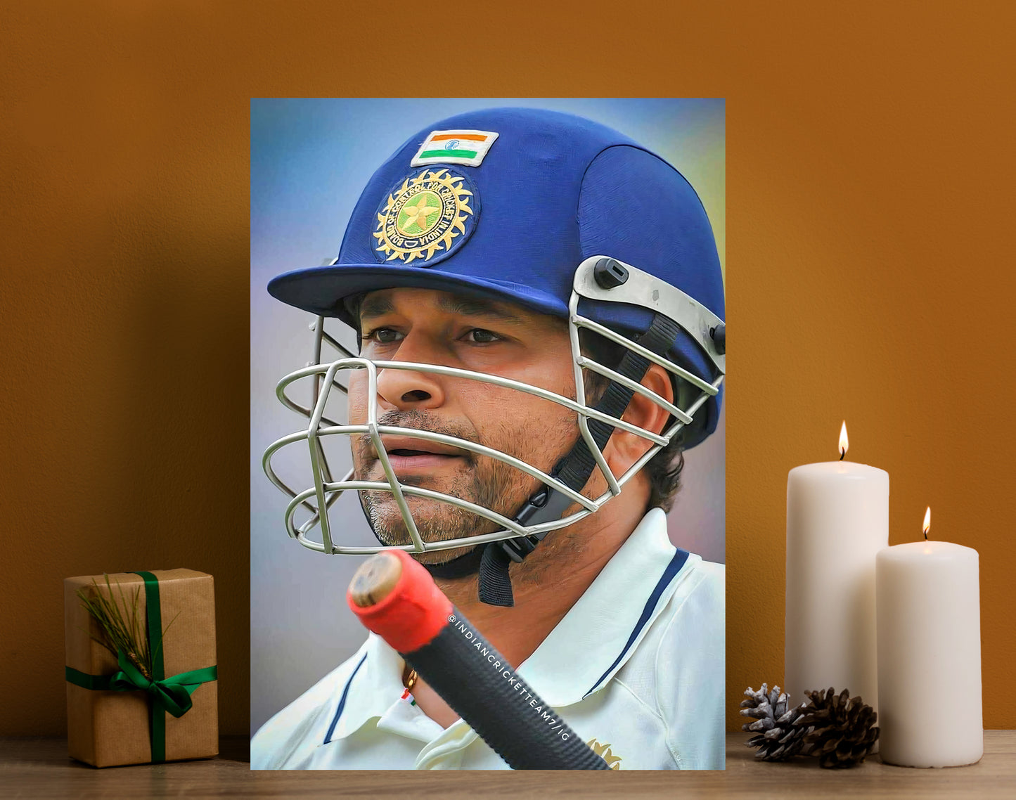 Sachin Tendulkar Poster | Cricket Legend Wall Art India Cricket Poster Lazywalls