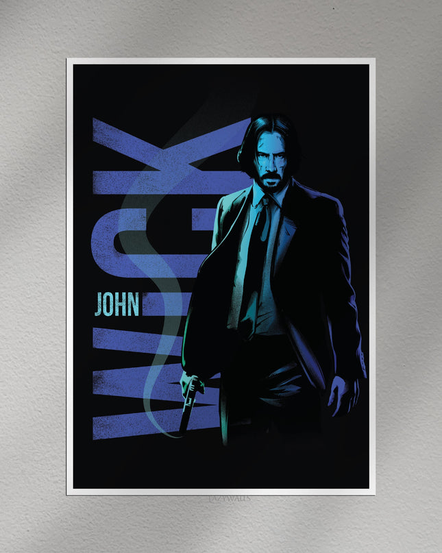 John Wick Wall Poster – Keanu Reeves Action Movie Art Lazywalls