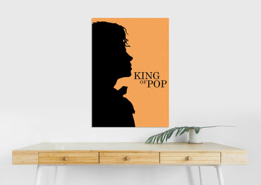 Michael Jackson Poster | MJ King of Pop Silhouette Wall Art Lazywalls