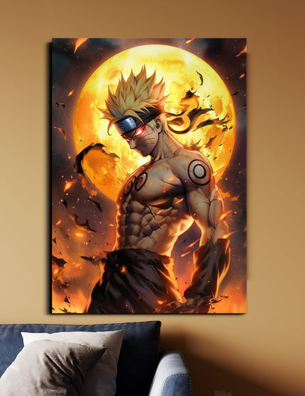 Naruto Uzumaki | Kurama Mode Anime Poster | Naruto Shippuden Wall Art Lazywalls