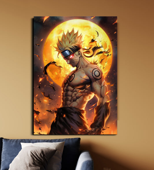Naruto Uzumaki | Kurama Mode Anime Poster | Naruto Shippuden Wall Art Lazywalls