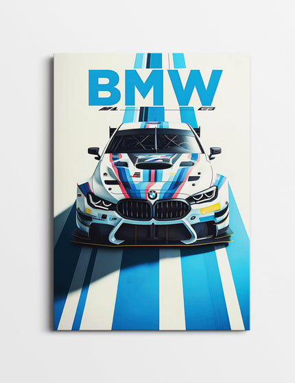 BMW M4 GT3 Poster | Modern Motorsport Racing Wall Art Print Lazywalls