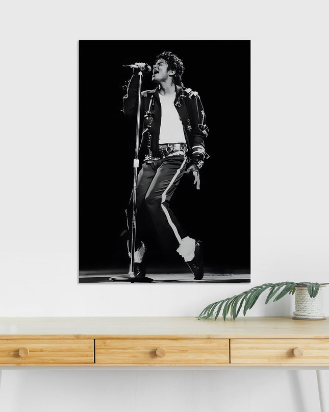 Michael Jackson Poster | MJ Black White Concert Wall Art Lazywalls