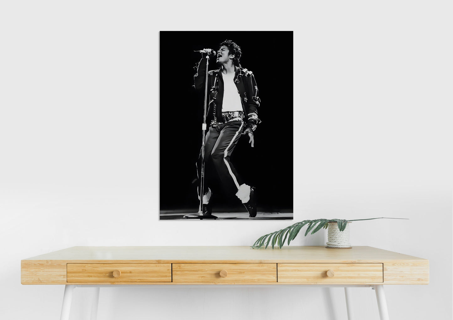 Michael Jackson Poster | MJ Black White Concert Wall Art Lazywalls