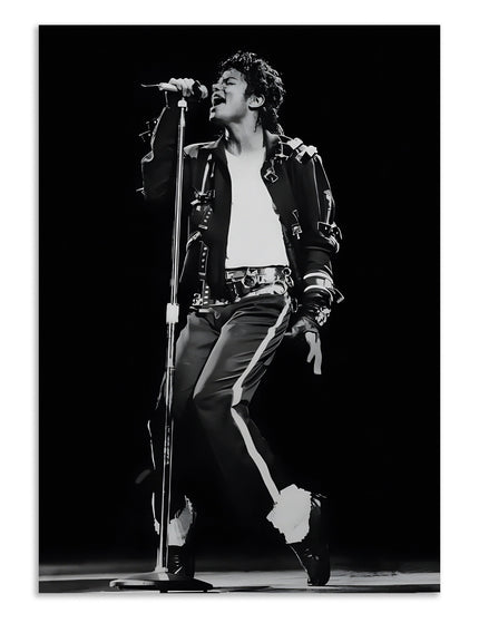 Michael Jackson Poster | MJ Black White Concert Wall Art Lazywalls