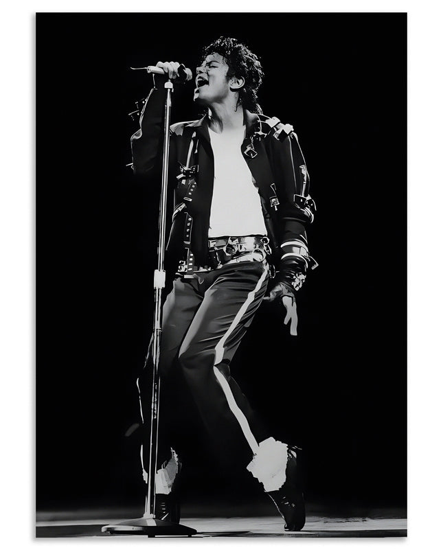 Michael Jackson Poster | MJ Black White Concert Wall Art Lazywalls