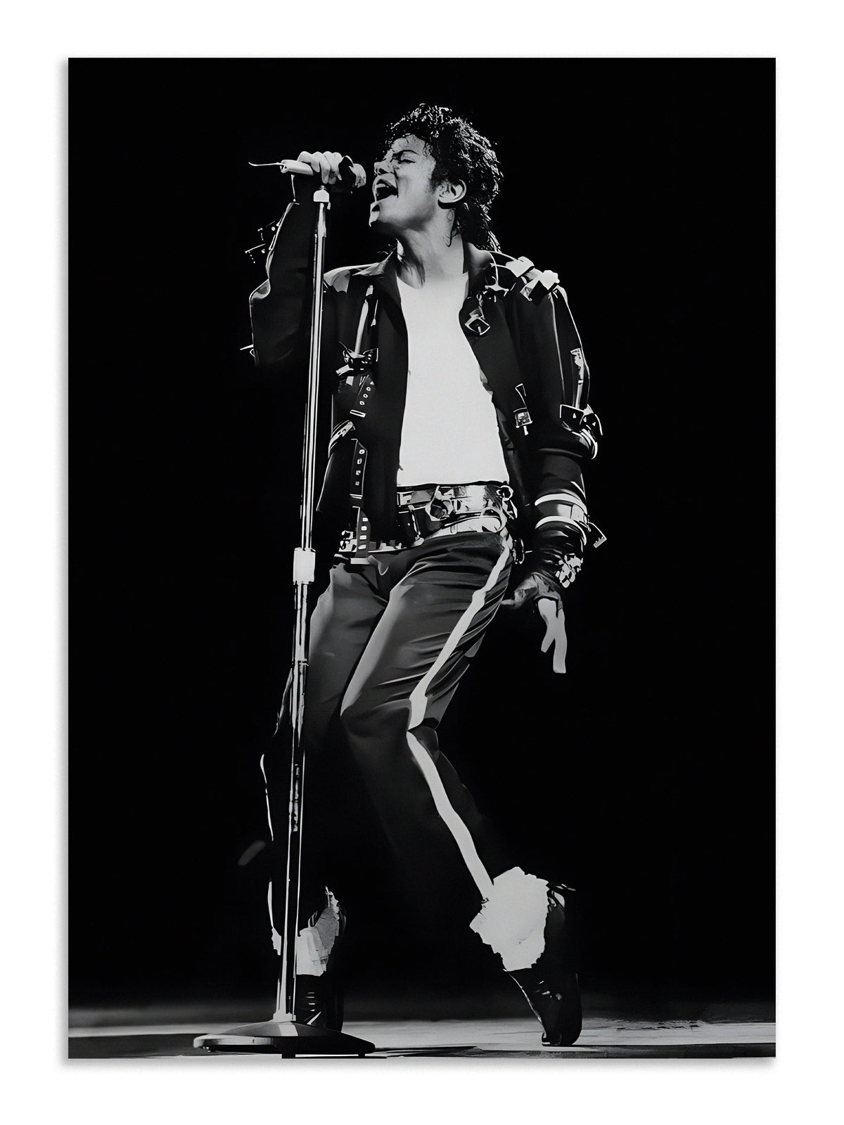 Michael Jackson Poster | MJ Black White Concert Wall Art Lazywalls