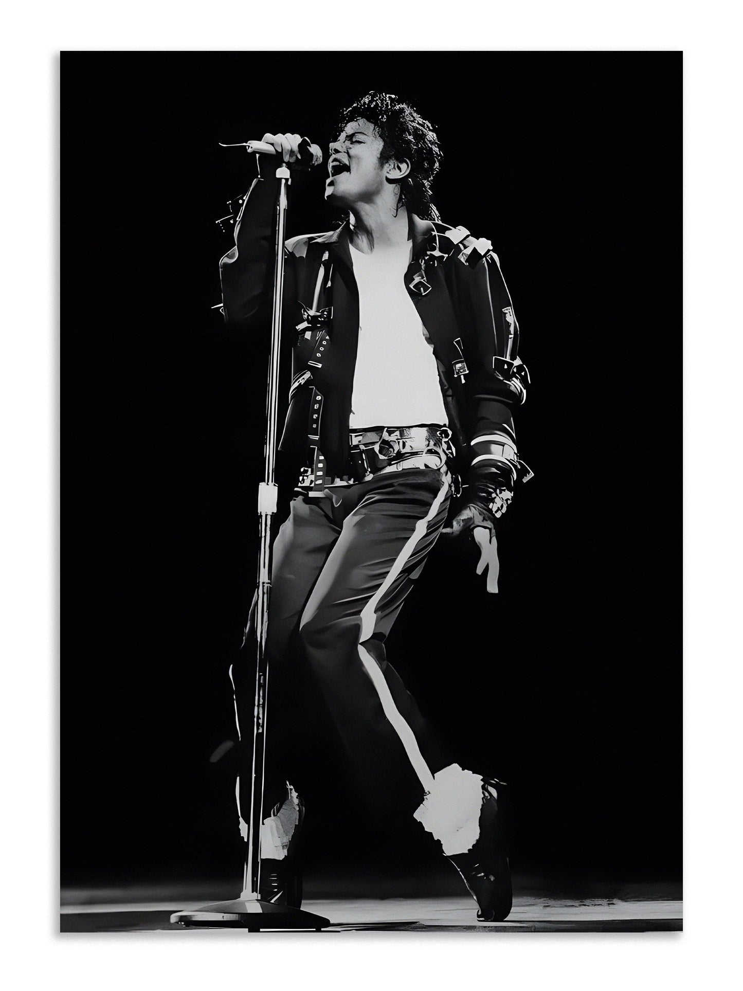 Michael Jackson Poster | MJ Black White Concert Wall Art Lazywalls