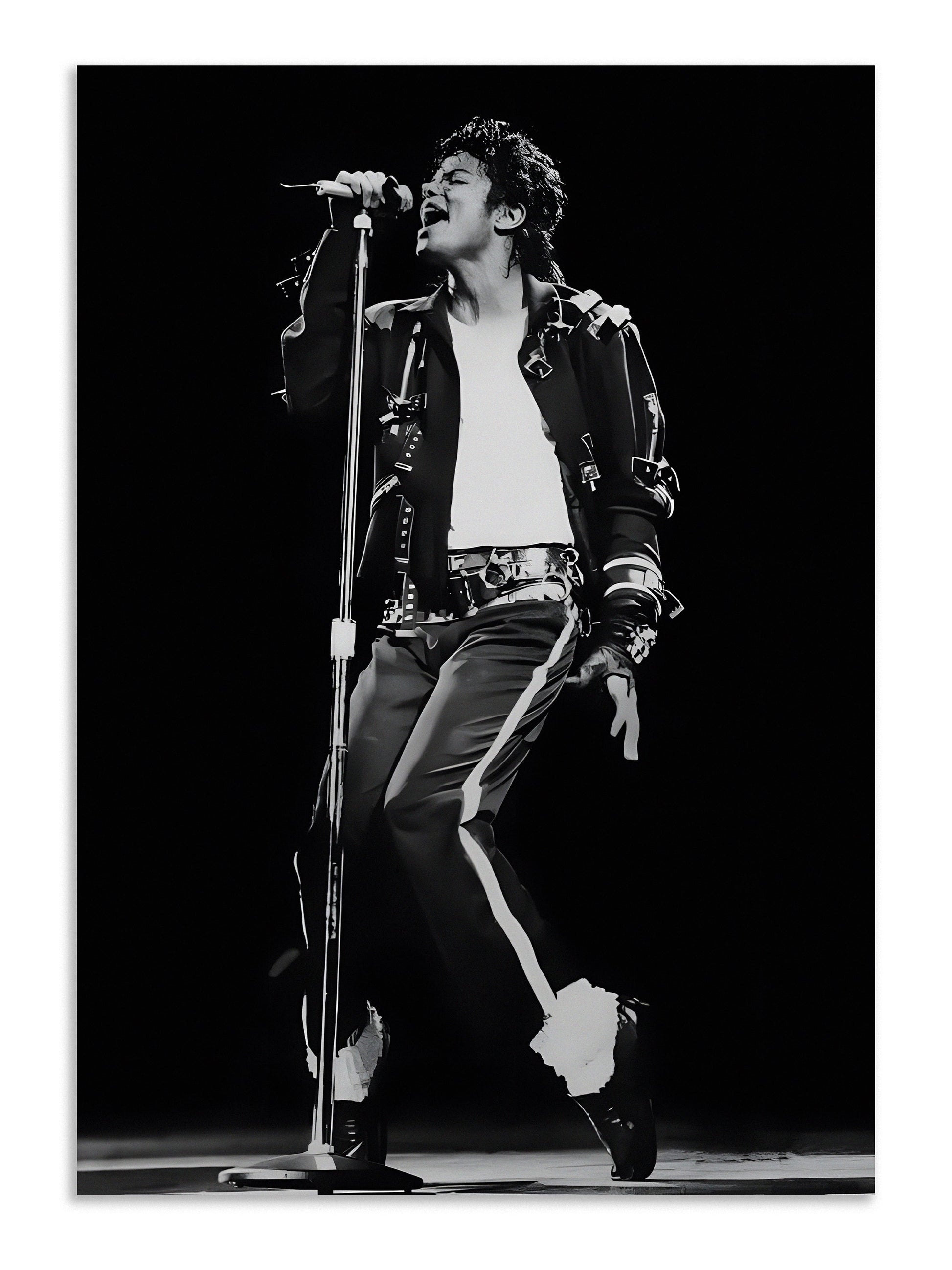 Michael Jackson Poster | MJ Black White Concert Wall Art Lazywalls