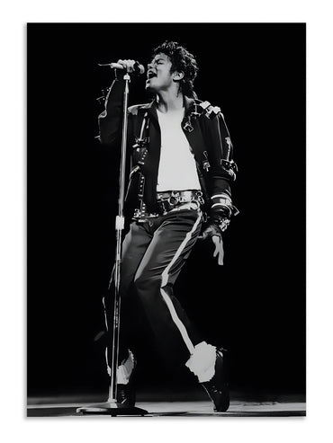 Michael Jackson Poster | MJ Black White Concert Wall Art Lazywalls