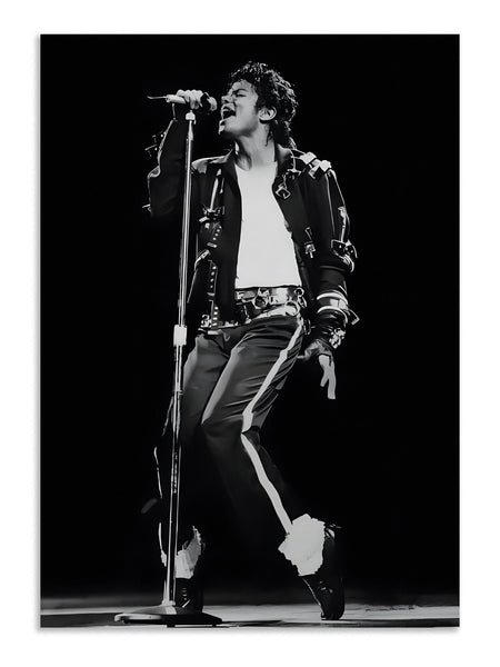 Michael Jackson Poster | MJ Black White Concert Wall Art Lazywalls