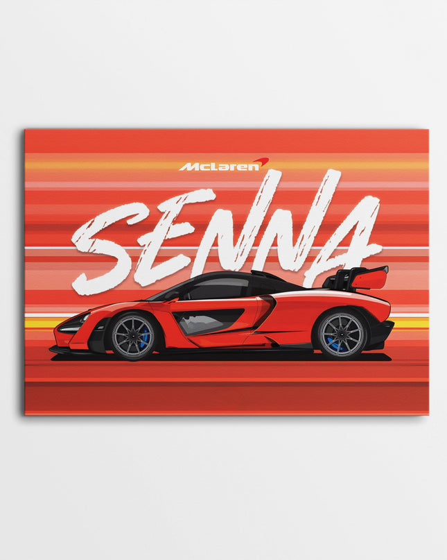 McLaren Senna Poster | Supercar Wall Art | Exotic Sports Car Print for Garage & Office Lazywalls
