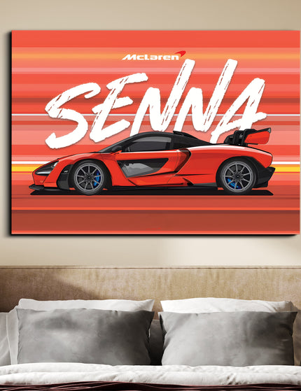 McLaren Senna Poster | Supercar Wall Art | Exotic Sports Car Print for Garage & Office Lazywalls
