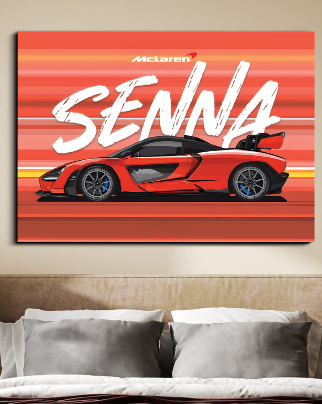 McLaren Senna Poster | Supercar Wall Art | Exotic Sports Car Print for Garage & Office Lazywalls