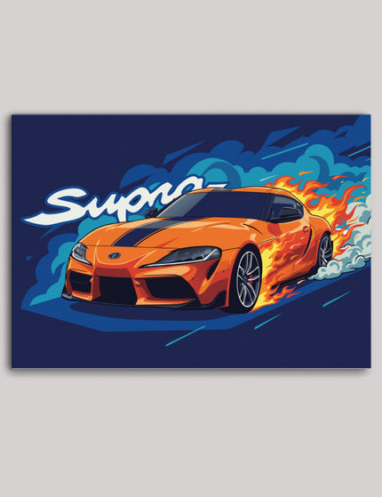 Toyota Supra MK5 Poster | A90 Sports Car Wall Art Lazywalls