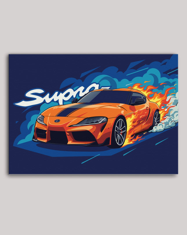 Toyota Supra MK5 Poster | A90 Sports Car Wall Art Lazywalls