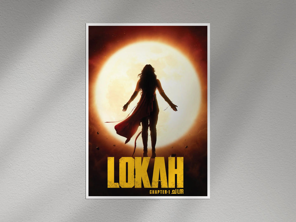 Lokah Chapter 1 Valam Wall Poster | Malayalam Fantasy Action Movie Wall Art Lazywalls