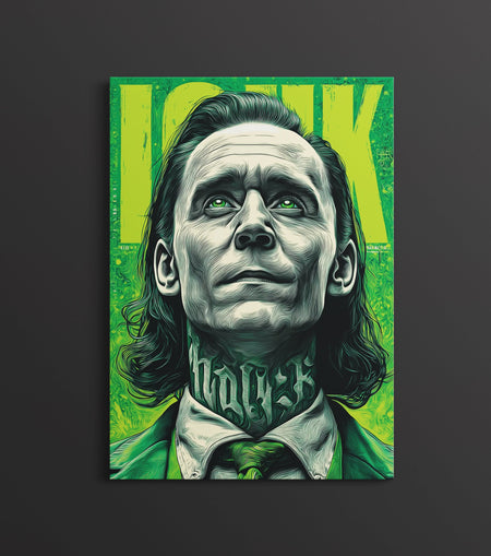 Loki Poster Marvel Wall Art | God of Mischief Room Decor Lazywalls