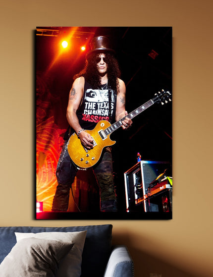 Slash Live Guitar Poster | Guns N’ Roses Rock Legend Wall Art Lazywalls