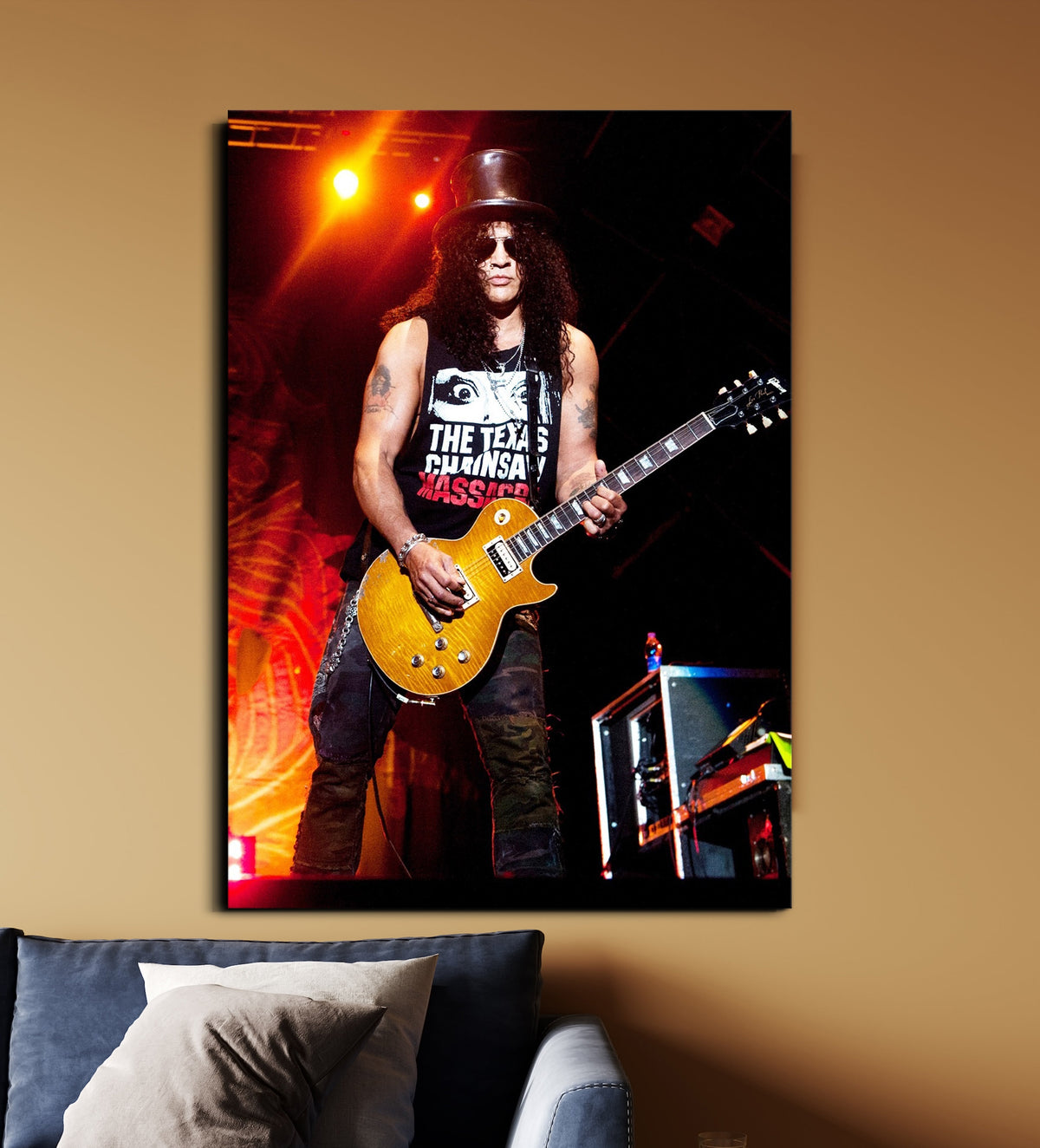 Slash Live Guitar Poster | Guns N’ Roses Rock Legend Wall Art Lazywalls