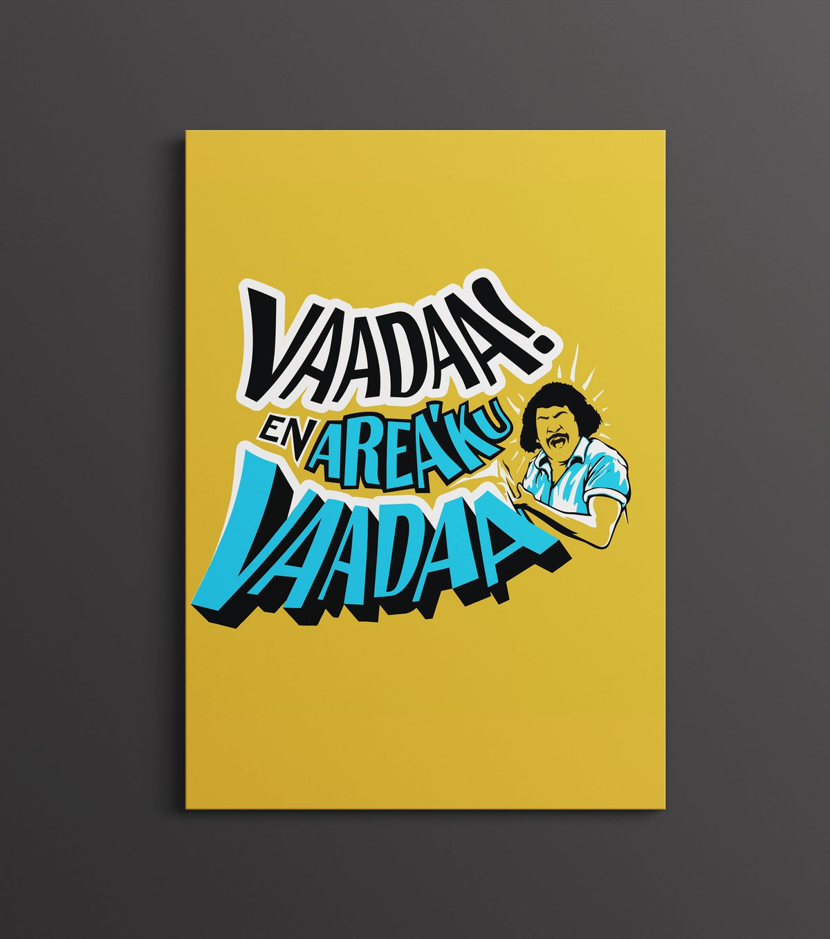 Vaada Enakku Vaada Poster | Vadivelu Tamil Meme Wall Art Lazywalls