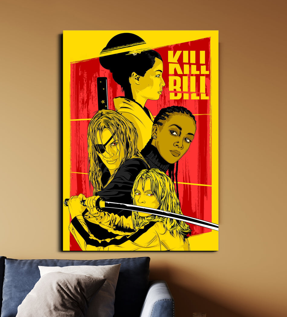 Kill Bill | Tarantino Action Movie Poster | Kill Bill Wall Art Lazywalls