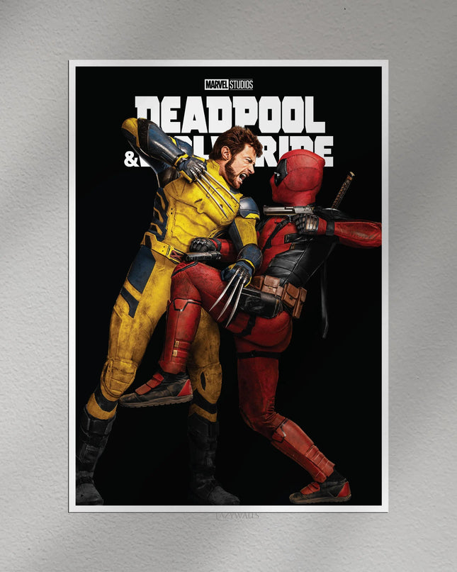 Deadpool & Wolverine Marvel Wall Poster | Superhero Movie Wall Art Lazywalls