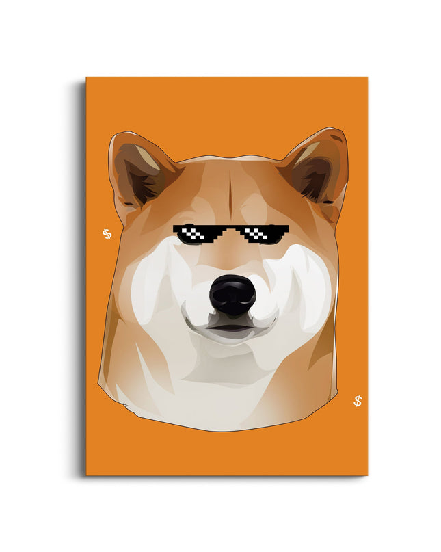 Doge Meme Poster | Cool Shiba Inu Wall Art Lazywalls
