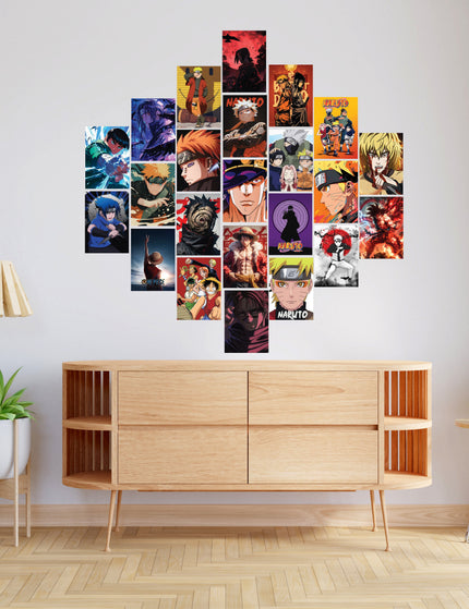 Anime Aesthetic Wall Collage Poster Set 23 Pcs | Bedroom & Gaming Room Decor Lazywalls