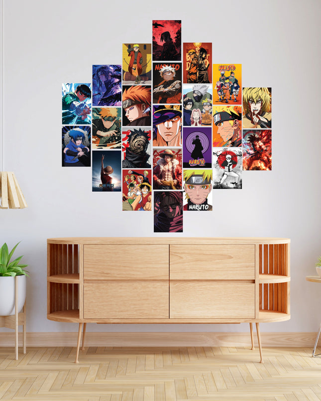 Anime Aesthetic Wall Collage Poster Set 23 Pcs | Bedroom & Gaming Room Decor Lazywalls