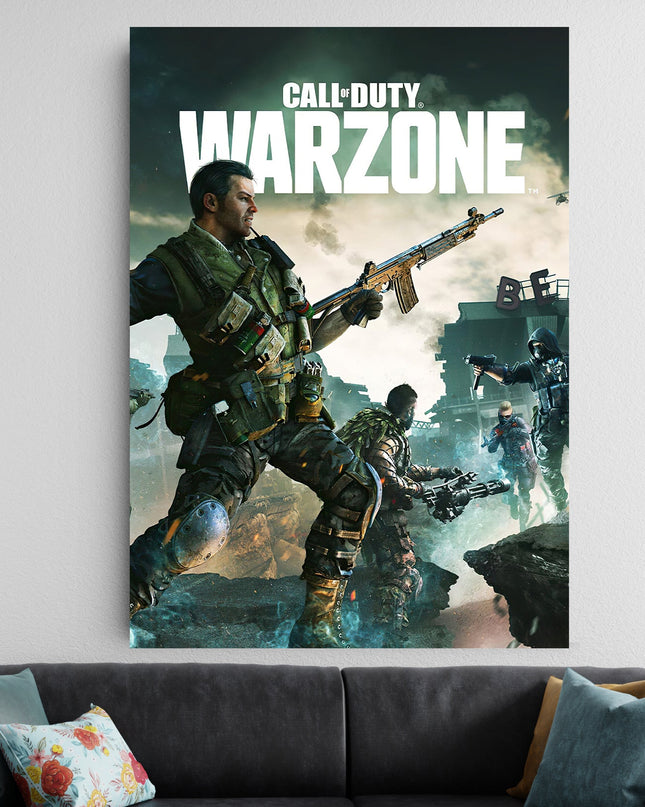 Call of Duty Warzone Poster | Gaming Wall Art Warzone Aesthetic Decor Lazywalls