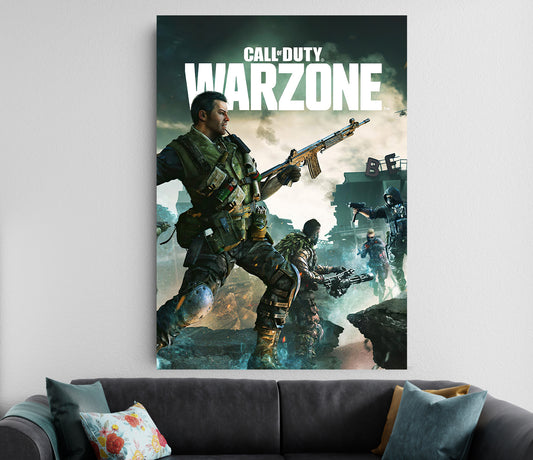 Call of Duty Warzone Poster | Gaming Wall Art Warzone Aesthetic Decor Lazywalls