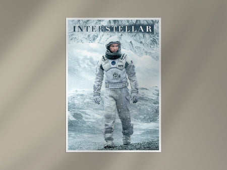 Interstellar Astronaut Poster | Sci-Fi Space Movie Wall Art Print Lazywalls