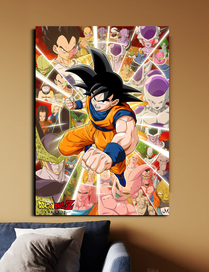 Dragon Ball Z Goku Battle Poster | DBZ Anime Wall Art Lazywalls