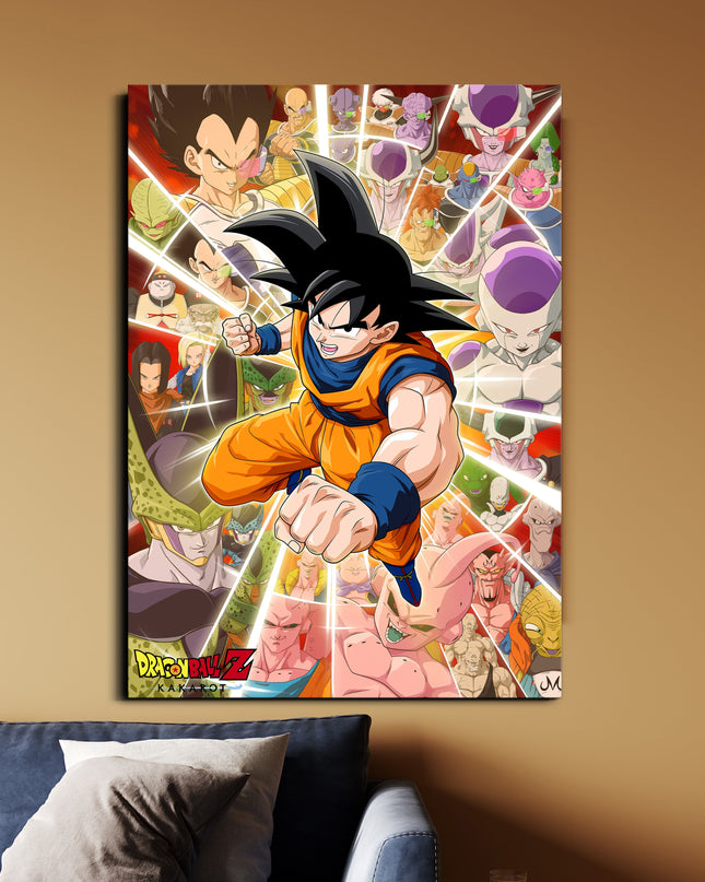 Dragon Ball Z Goku Battle Poster | DBZ Anime Wall Art Lazywalls