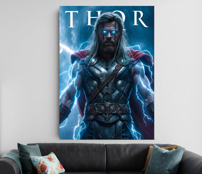Thor Poster | Marvel Lightning poster | Superhero Wall Art Decor Lazywalls