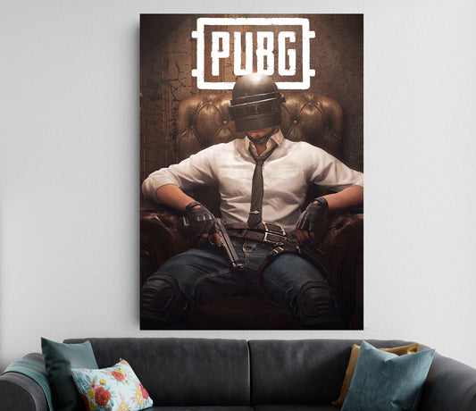 PUBG Poster | Gamer Boss Aesthetic Wall Art | Gaming Room Decor Lazywalls