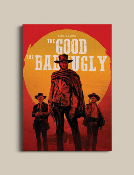 The Good The Bad And The Ugly Poster | Red Sunset Western Wall Art Lazywalls