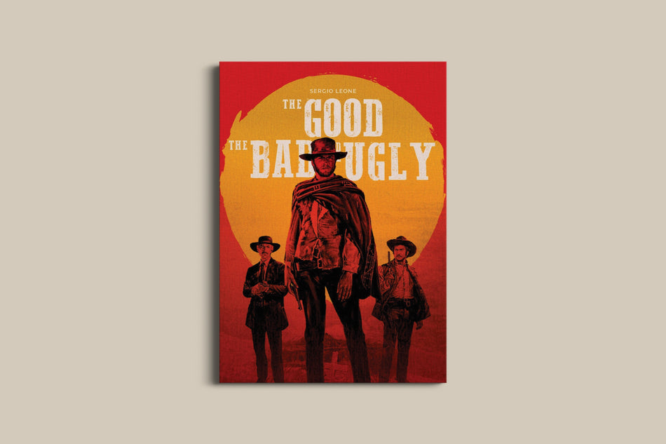 The Good The Bad And The Ugly Poster | Red Sunset Western Wall Art Lazywalls