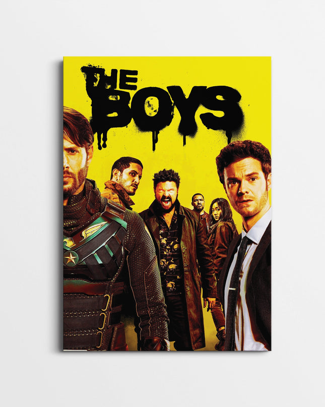 The Boys Yellow Poster | Superhero TV Series Wall Art Print Lazywalls